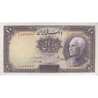 اسکناس 10 ریال پشت فارسی (مهر 1321) - تک - UNC61 - رضا شاه