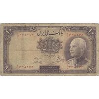 اسکناس 10 ریال پشت فارسی (مهر نامشخص) - تک - F12 - رضا شاه