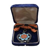 نشان جاوید درجه 2 (شهید) با جعبه فابریک - EF - محمد رضا شاه