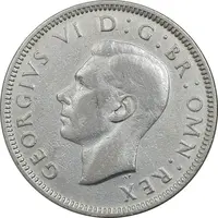 سکه 1 شیلینگ 1938 جرج ششم - تیپ 1 - AU50 - انگلستان