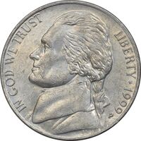 سکه 5 سنت 1999P جفرسون - AU50 - آمریکا