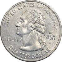 سکه کوارتر دلار 2002D ایالتی (میسیسیپی) - AU58 - آمریکا