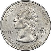 سکه کوارتر دلار 2000P ایالتی (نیوهمشایر) - AU55 - آمریکا