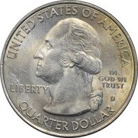 سکه کوارتر دلار 2016D (پارک ملی تاریخی هارپرز فری) - MS61 - آمریکا