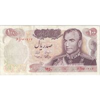 اسکناس 100 ریال 1350 - تک - VF35 - محمد رضا شاه