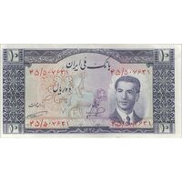 اسکناس 10 ریال 1330 - تک - AU50 - محمد رضا شاه