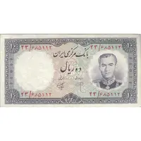 اسکناس 10 ریال 1340 - تک - VF30 - محمد رضا شاه