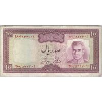 اسکناس 100 ریال (آموزگار - جهانشاهی) - تک - VF30 - محمد رضا شاه