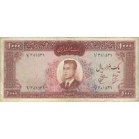 اسکناس 1000 ریال 1341 - تک - VF25 - محمد رضا شاه