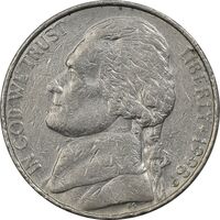 سکه 5 سنت 1998D جفرسون - EF45 - آمریکا