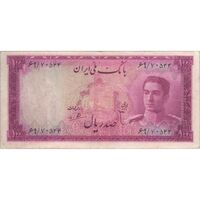 اسکناس 100 ریال سری سوم - تک - VF30 - محمد رضا شاه