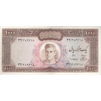 اسکناس 1000 ریال (آموزگار - سمیعی) نوشته سیاه - AU50 - محمد رضا شاه