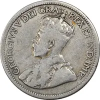 سکه 10 سنت 1934 جرج پنجم - VF35 - کانادا