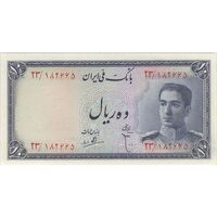 اسکناس 10 ریال سری سوم - تک - UNC63 - محمد رضا شاه