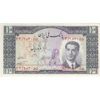 اسکناس 10 ریال 1332 - تک - UNC61 - محمد رضا شاه
