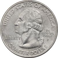 سکه کوارتر دلار 2001P ایالتی (رود آیلند) - AU50 - آمریکا