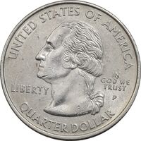 سکه کوارتر دلار 2006P ایالتی (داکوتای شمالی) - AU50 - آمریکا