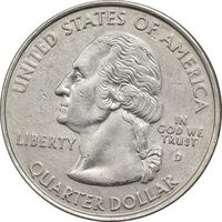 سکه کوارتر دلار 2005D ایالتی (ویرجینیای غربی) - AU55 - آمریکا