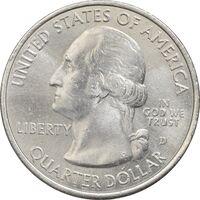 سکه کوارتر دلار 2015D جنگل ملی کیساچی - AU58 - آمریکا