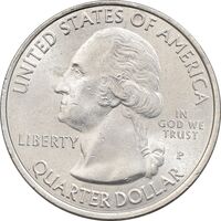 سکه کوارتر دلار 2014P پارک ملی شناندوا - MS61 - آمریکا