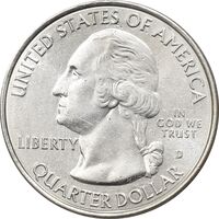 سکه کوارتر دلار 2015D بمبئی هوک - MS61 - آمریکا