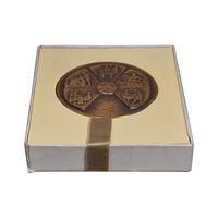 مدال برنز انقلاب سفید 1346 (با جعبه فابریک) - AU - محمد رضا شاه