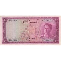 اسکناس 100 ریال سری سوم - تک - VF35 - محمد رضا شاه