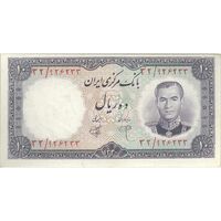 اسکناس 10 ریال 1340 - تک - EF40 - محمد رضا شاه