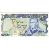 اسکناس 200 ریال (یگانه - مهران) - تک - AU58 - محمد رضا شاه
