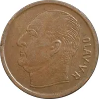 سکه 5 اوره 1966 اولاف پنجم - EF45 - نروژ