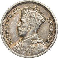 سکه 3 پنس 1934 جرج پنجم - MS61 - نیوزیلند