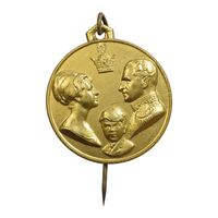 مدال آویزی تاجگذاری (سه رخ) - UNC - محمد رضا شاه