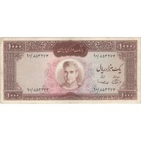 اسکناس 1000 ریال (آموزگار - سمیعی) نوشته قرمز - VF35 - محمد رضا شاه