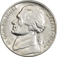 سکه نیکل 5 سنت 1983D جفرسون - EF45 - آمریکا