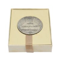 مدال نقره انقلاب سفید 1346 (با جعبه) - UNC - محمد رضا شاه