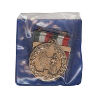 مدال آویز ورزشی مقام سوم قهرمانی کشتی کشور (ضرب ایتالیا) - UNC - محمد رضا شاه