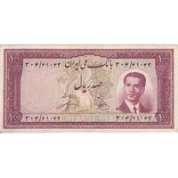 اسکناس 100 ریال کراواتی 1330 - تک - EF40 - محمد رضا شاه