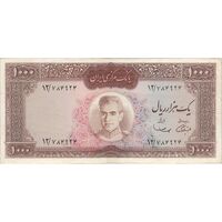 اسکناس 1000 ریال (آموزگار - سمیعی) نوشته قرمز - VF35 - محمد رضا شاه