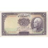 اسکناس 10 ریال پشت لاتین 1316 (بدون مهر) - تک - VF35 - رضا شاه
