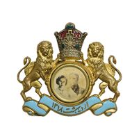 نشان یادبود ازدواج شاه و فوزیه - EF - محمد رضا شاه