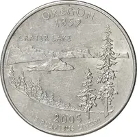 سکه کوارتر دلار 2005D ایالتی (اورگن) - AU55 - آمریکا