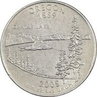 سکه کوارتر دلار 2005P ایالتی (اورگن) - AU - آمریکا