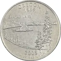 سکه کوارتر دلار 2005P ایالتی (اورگن) - AU - آمریکا
