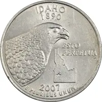سکه کوارتر دلار 2007D ایالتی (آیداهو) - MS62 - آمریکا