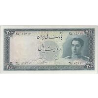 اسکناس 200 ریال سری سوم - تک - EF45 - محمد رضا شاه