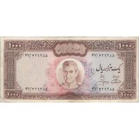 اسکناس 1000 ریال (آموزگار - جهانشاهی) - تک - VF25 - محمد رضا شاه