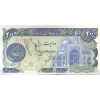 اسکناس 200 ریال (اردلان - مولوی) فیلیگران شاه - تک - UNC62 - جمهوری اسلامی