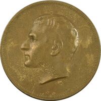 مدال برنز بیست و پنجمین سال سلطنت 1344 - EF - محمدرضا شاه