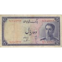 اسکناس 10 ریال سری سوم - تک - VF25 - محمد رضا شاه