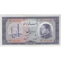 اسکناس 10 ریال 1333 - تک - UNC63 - محمد رضا شاه